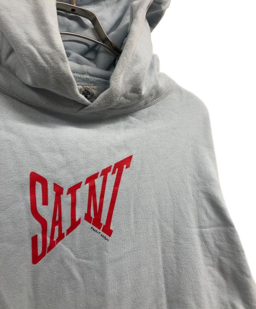 SAINT MICHAEL（セントマイケル）SAINT MICHAEL (セントマイケル) Logo Sweat HOODIE ブルー サイズ:XLの古着・服飾アイテム