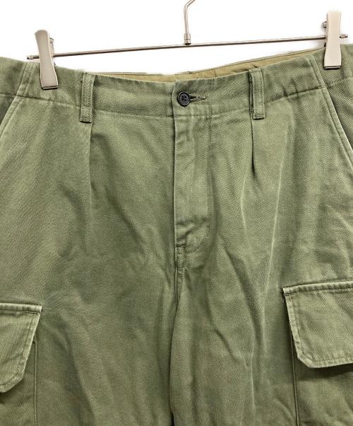 STILL BY HAND（スティルバイハンド）STILL BY HAND (スティルバイハンド) センタープレスワイドカーゴパンツ カーキ サイズ:48の古着・服飾アイテム