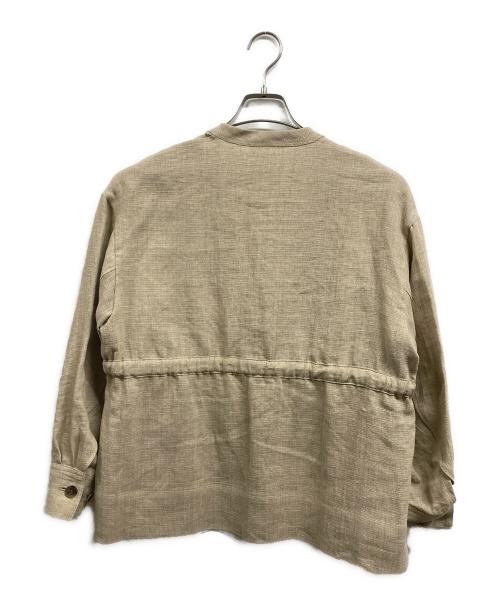 CURRENTAGE（カレンテージ）CURRENTAGE (カレンテージ) リネンジャケット ベージュ サイズ:Ｓの古着・服飾アイテム
