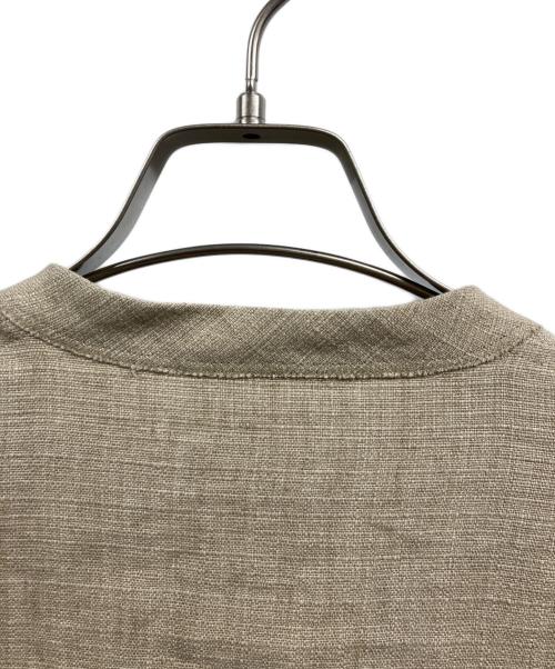 CURRENTAGE（カレンテージ）CURRENTAGE (カレンテージ) リネンジャケット ベージュ サイズ:Ｓの古着・服飾アイテム