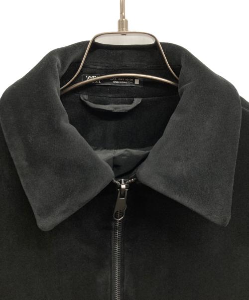 ZARA（ザラ）ZARA (ザラ) ジップアップジャケット/ZARAジャケット ブラック サイズ:S 未使用品の古着・服飾アイテム