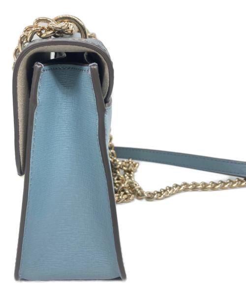 FURLA（フルラ）FURLA (フルラ) チェーンショルダーバッグ ブルーの古着・服飾アイテム