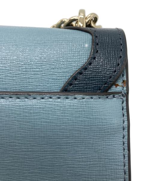 FURLA（フルラ）FURLA (フルラ) チェーンショルダーバッグ ブルーの古着・服飾アイテム