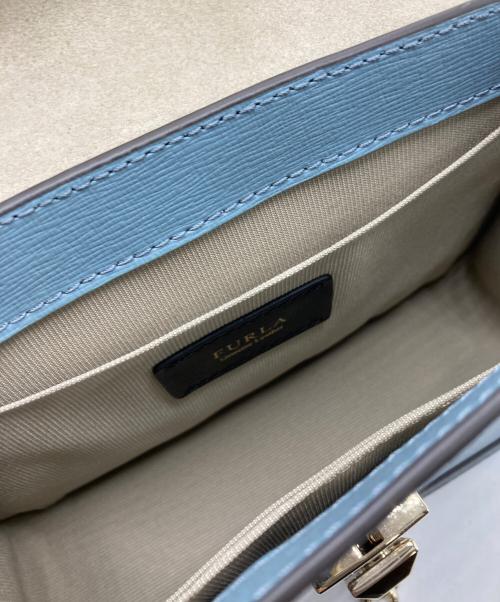 FURLA（フルラ）FURLA (フルラ) チェーンショルダーバッグ ブルーの古着・服飾アイテム