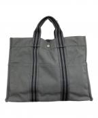 HERMESエルメス）の古着「フールトゥMMトートバッグ」｜グレー