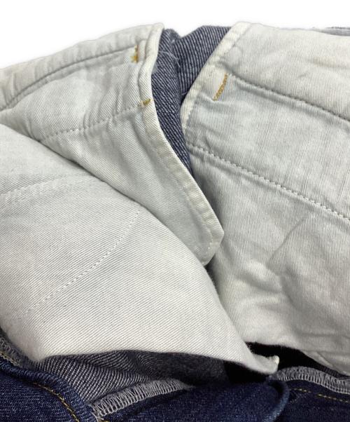 soduk（スドーク）soduk (スドーク) 23SS タック ワイドデニム パンツ インディゴ サイズ:Mの古着・服飾アイテム