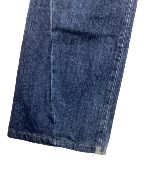 soduk（スドーク）soduk (スドーク) 23SS タック ワイドデニム パンツ インディゴ サイズ:Mの古着・服飾アイテム