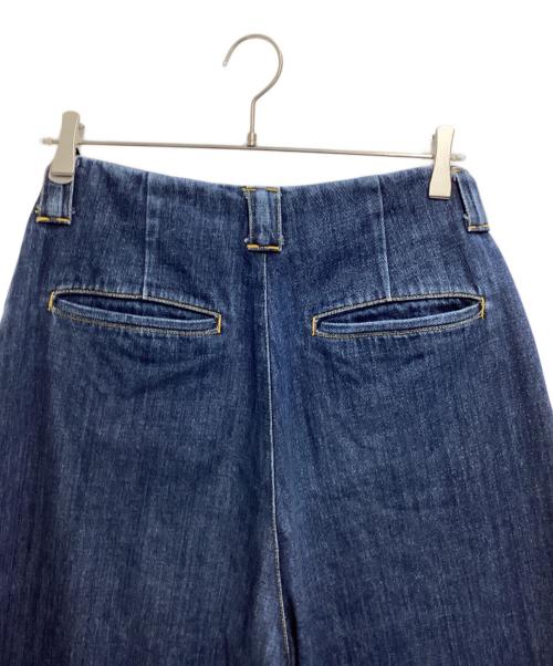 soduk（スドーク）soduk (スドーク) 23SS タック ワイドデニム パンツ インディゴ サイズ:Mの古着・服飾アイテム