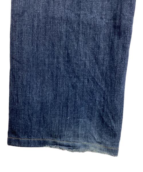 soduk（スドーク）soduk (スドーク) 23SS タック ワイドデニム パンツ インディゴ サイズ:Mの古着・服飾アイテム