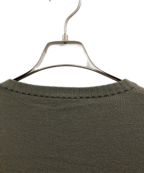 LOUIS VUITTON（ルイ ヴィトン）LOUIS VUITTON (ルイ ヴィトン) メリノウールクルーネックニット カーキ サイズ:Lの古着・服飾アイテム