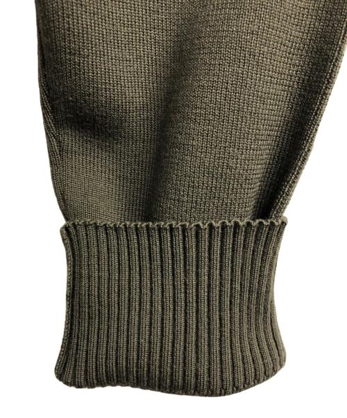LOUIS VUITTON（ルイ ヴィトン）LOUIS VUITTON (ルイ ヴィトン) メリノウールクルーネックニット カーキ サイズ:Lの古着・服飾アイテム