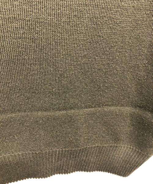 LOUIS VUITTON（ルイ ヴィトン）LOUIS VUITTON (ルイ ヴィトン) メリノウールクルーネックニット カーキ サイズ:Lの古着・服飾アイテム