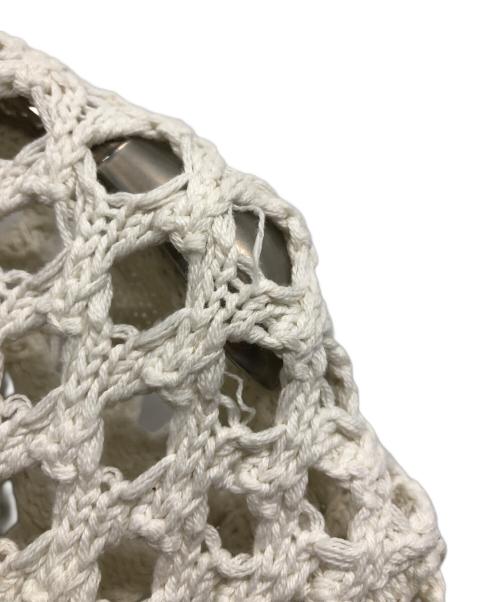 stussy（ステューシー）stussy (ステューシー) Big Mesh Polo Sweater ホワイト サイズ:XLの古着・服飾アイテム