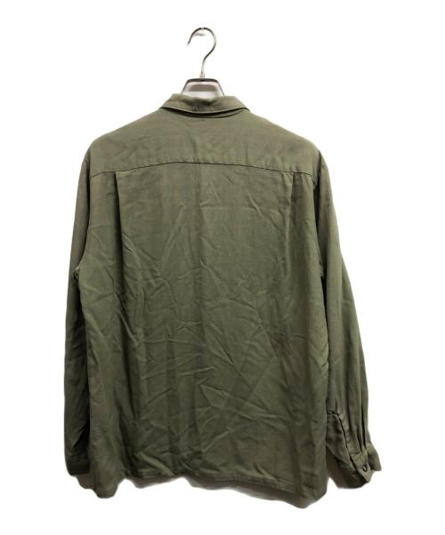 Davinci（ダヴィンチ）Davinci (ダヴィンチ) ヴィンテージオープンカラーシャツ カーキ サイズ:FREEの古着・服飾アイテム
