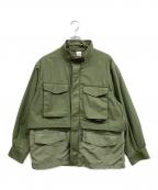 BEAMSビームス）の古着「レイヤード M65 ジャケット」｜グリーン