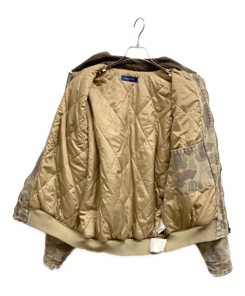 NAUTICA（ノーティカ）NAUTICA (ノーティカ) カモ柄ボンバージャケット カーキ サイズ:Lの古着・服飾アイテム