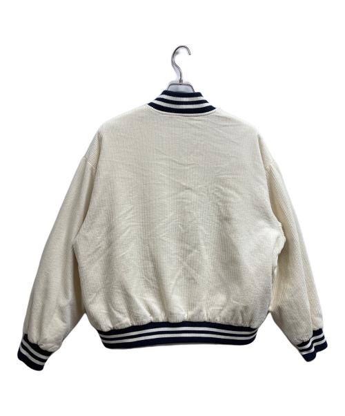 FIDELITY（フィデリティー）FIDELITY (フィデリティー) SKOOKUM (スクーカム) コーデュロイスタジャン ホワイト サイズ:XLの古着・服飾アイテム