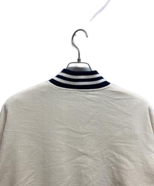 FIDELITY（フィデリティー）FIDELITY (フィデリティー) SKOOKUM (スクーカム) コーデュロイスタジャン ホワイト サイズ:XLの古着・服飾アイテム