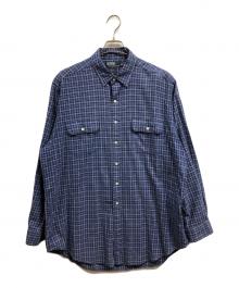 POLO RALPH LAUREN（ポロ・ラルフローレン）の古着「HALPERN チェックシャツ」｜ブルー