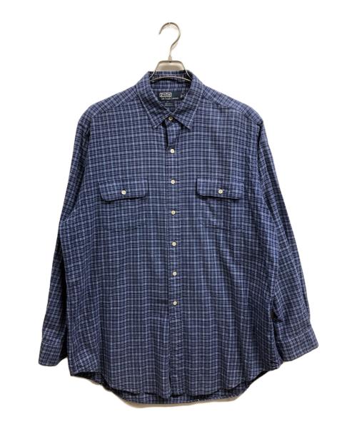 POLO RALPH LAUREN（ポロ・ラルフローレン）POLO RALPH LAUREN (ポロ・ラルフローレン) HALPERN チェックシャツ ブルー サイズ:17の古着・服飾アイテム