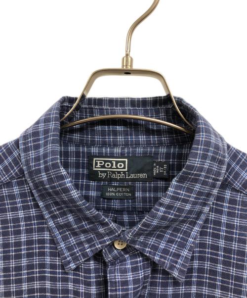 POLO RALPH LAUREN（ポロ・ラルフローレン）POLO RALPH LAUREN (ポロ・ラルフローレン) HALPERN チェックシャツ ブルー サイズ:17の古着・服飾アイテム