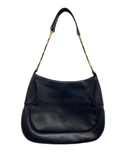 Salvatore Ferragamo（サルヴァトーレ フェラガモ）Salvatore Ferragamo (サルヴァトーレ フェラガモ) レザーワンハンドバッグ ブラックの古着・服飾アイテム