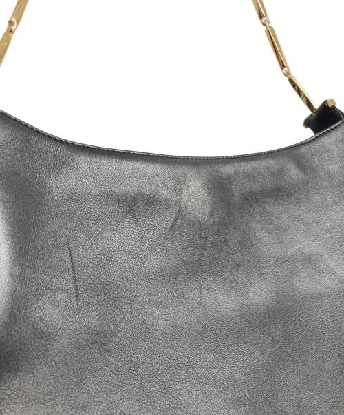 Salvatore Ferragamo（サルヴァトーレ フェラガモ）Salvatore Ferragamo (サルヴァトーレ フェラガモ) レザーワンハンドバッグ ブラックの古着・服飾アイテム