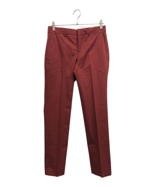 HERMES（エルメス）HERMES (エルメス) テーパードスラックス レッド サイズ:40の古着・服飾アイテム