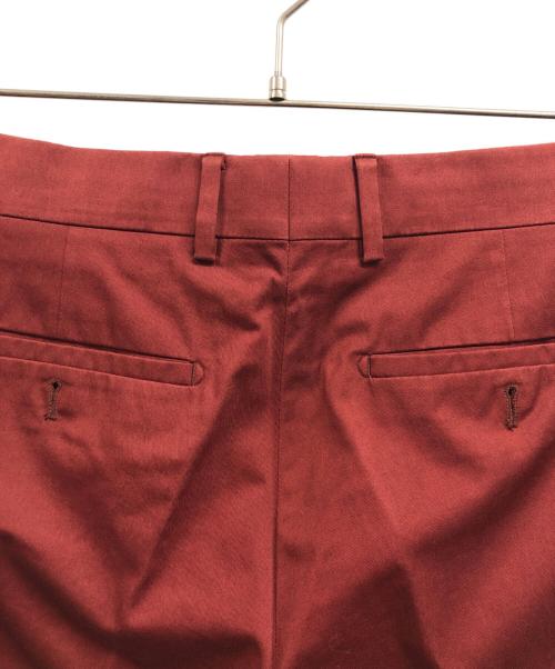 HERMES（エルメス）HERMES (エルメス) テーパードスラックス レッド サイズ:40の古着・服飾アイテム