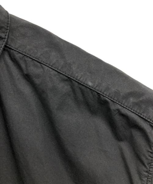 STONE ISLAND（ストーンアイランド）STONE ISLAND (ストーンアイランド) コットンポプリン オーバーシャツ ブラック サイズ:XXLの古着・服飾アイテム