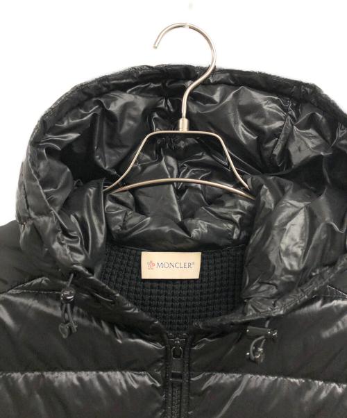MONCLER（モンクレール）MONCLER (モンクレール) ニット切替ダウンジャケット ブラック サイズ:Lの古着・服飾アイテム