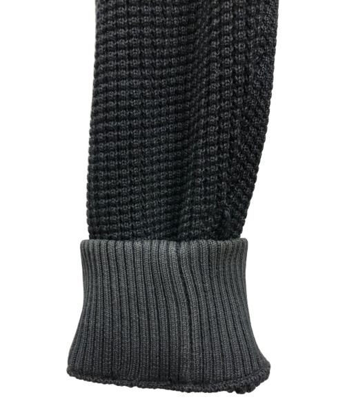MONCLER（モンクレール）MONCLER (モンクレール) ニット切替ダウンジャケット ブラック サイズ:Lの古着・服飾アイテム