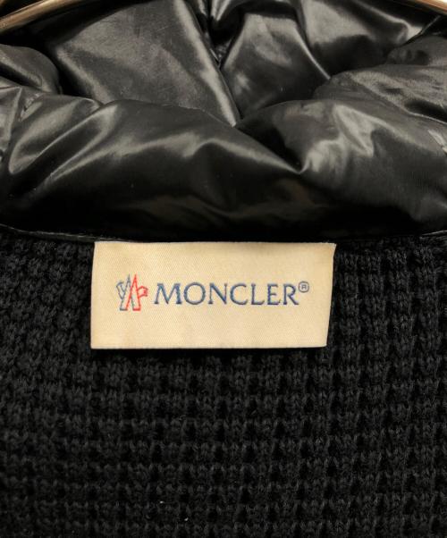 MONCLER（モンクレール）MONCLER (モンクレール) ニット切替ダウンジャケット ブラック サイズ:Lの古着・服飾アイテム