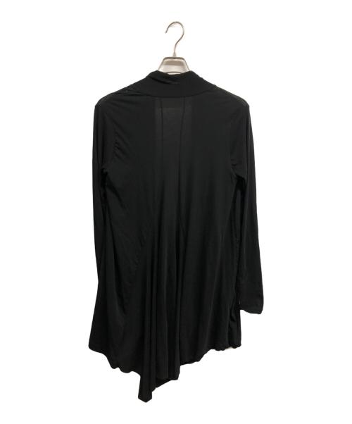 YOHJI YAMAMOTO（ヨウジヤマモト）YOHJI YAMAMOTO (ヨウジヤマモト) ドレープカーディガン ブラック サイズ:2の古着・服飾アイテム