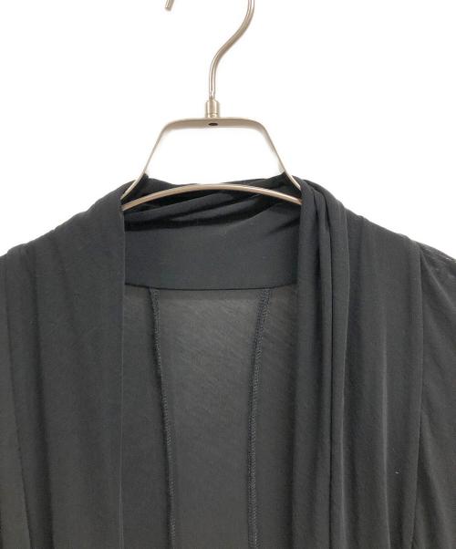 YOHJI YAMAMOTO（ヨウジヤマモト）YOHJI YAMAMOTO (ヨウジヤマモト) ドレープカーディガン ブラック サイズ:2の古着・服飾アイテム