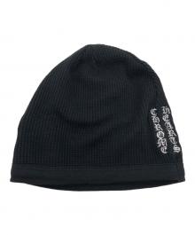 CHROME HEARTS（クロムハーツ）の古着「CHクロス刺繍サーマル ニットキャップ」｜ブラック