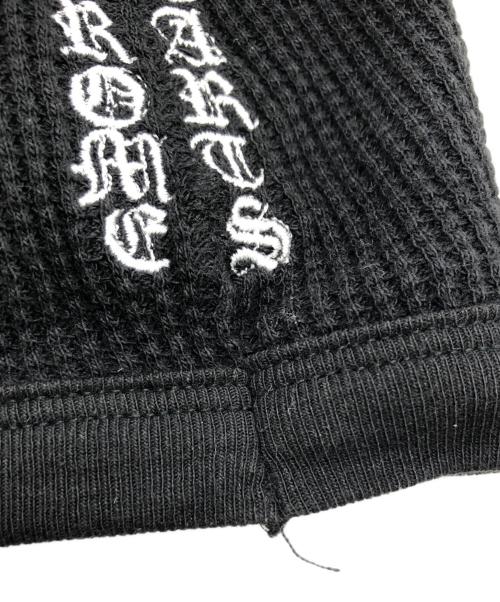 CHROME HEARTS（クロムハーツ）CHROME HEARTS (クロムハーツ) CHクロス刺繍サーマル ニットキャップ ブラックの古着・服飾アイテム