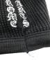 中古・古着 CHROME HEARTS (クロムハーツ) CHクロス刺繍サーマル ニットキャップ ブラック：65000円