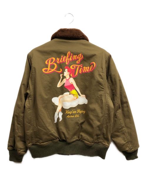 AVIREX（アヴィレックス）AVIREX (アヴィレックス) TYPE B-10 BRIEFING TIME オリーブ サイズ:40の古着・服飾アイテム