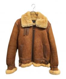 AVIREX（アヴィレックス）の古着「B-3 ムートンジャケット」｜ブラウン