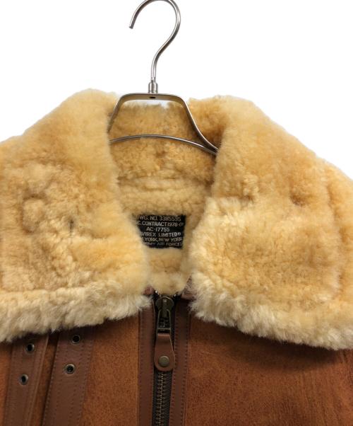 AVIREX（アヴィレックス）AVIREX (アヴィレックス) B-3 ムートンジャケット ブラウン サイズ:40の古着・服飾アイテム