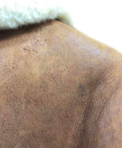 AVIREX（アヴィレックス）AVIREX (アヴィレックス) B-3 ムートンジャケット ブラウン サイズ:40の古着・服飾アイテム