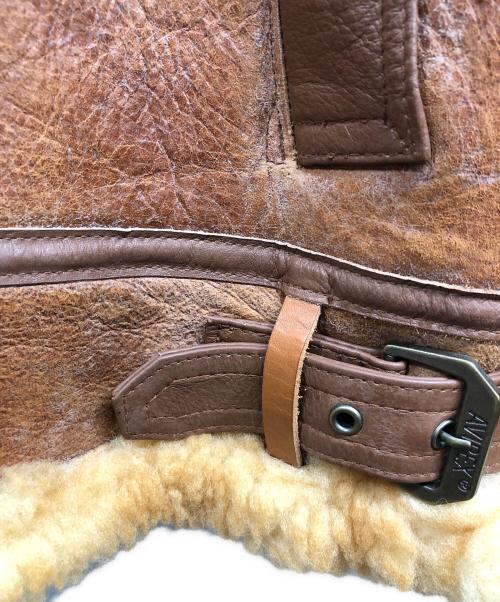 AVIREX（アヴィレックス）AVIREX (アヴィレックス) B-3 ムートンジャケット ブラウン サイズ:40の古着・服飾アイテム