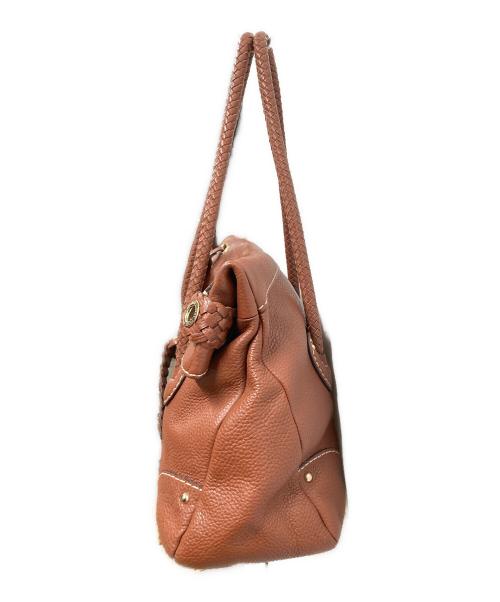 russet（ラシット）russet (ラシット) レザーハンドバッグ ブラウンの古着・服飾アイテム