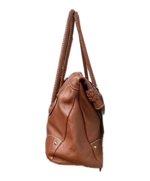 russet（ラシット）russet (ラシット) レザーハンドバッグ ブラウンの古着・服飾アイテム