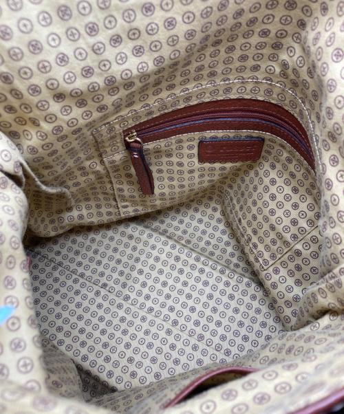russet（ラシット）russet (ラシット) レザーハンドバッグ ブラウンの古着・服飾アイテム