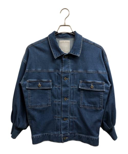 BEARDSLEY（ビアズリー）BEARDSLEY (ビアズリー) 袖パフデニムジャケット インディゴ サイズ:ＦＲＥＥの古着・服飾アイテム