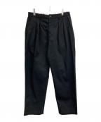 Schottショット）の古着「TC DOUBLE PLEATED WIDE PANTS」｜ブラック