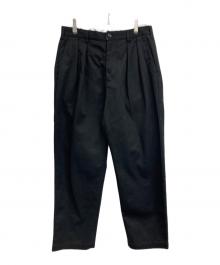 Schott（ショット）の古着「TC DOUBLE PLEATED WIDE PANTS」｜ブラック