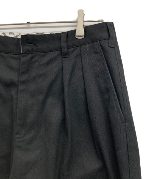 Schott（ショット）Schott (ショット) TC DOUBLE PLEATED WIDE PANTS ブラック サイズ:Lの古着・服飾アイテム